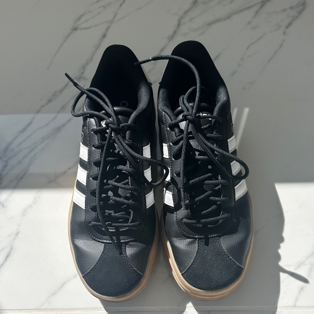 Adidas Black and White Sneakers SZ 9.5 women’s - Picture 2 of 16